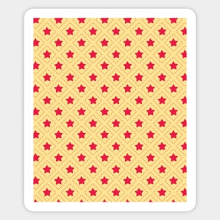 Red Stars Seamless Pattern 049#001 Sticker